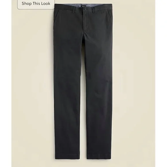 J. Crew Men’s 770 Straight-fit stretch chino pant AR886 Faded Black - Picture 5 of 11